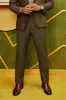 Men Regular Fit Pants Casual Multi-Pocket Herringbone Textured Trousers sold by Paul Jones
