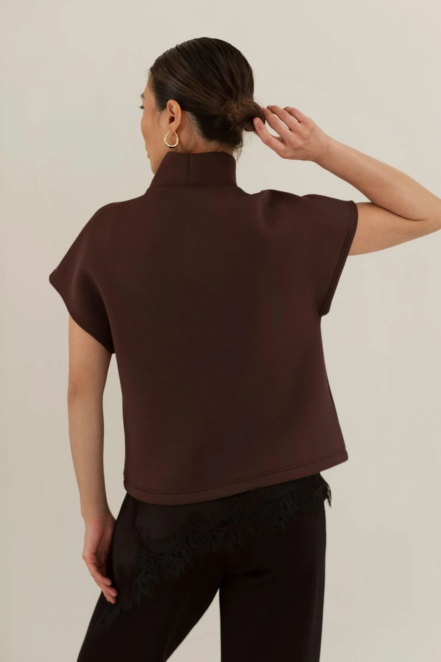 Lani Top - Chocolate sold by Lezé the Label product image thumbnail 2