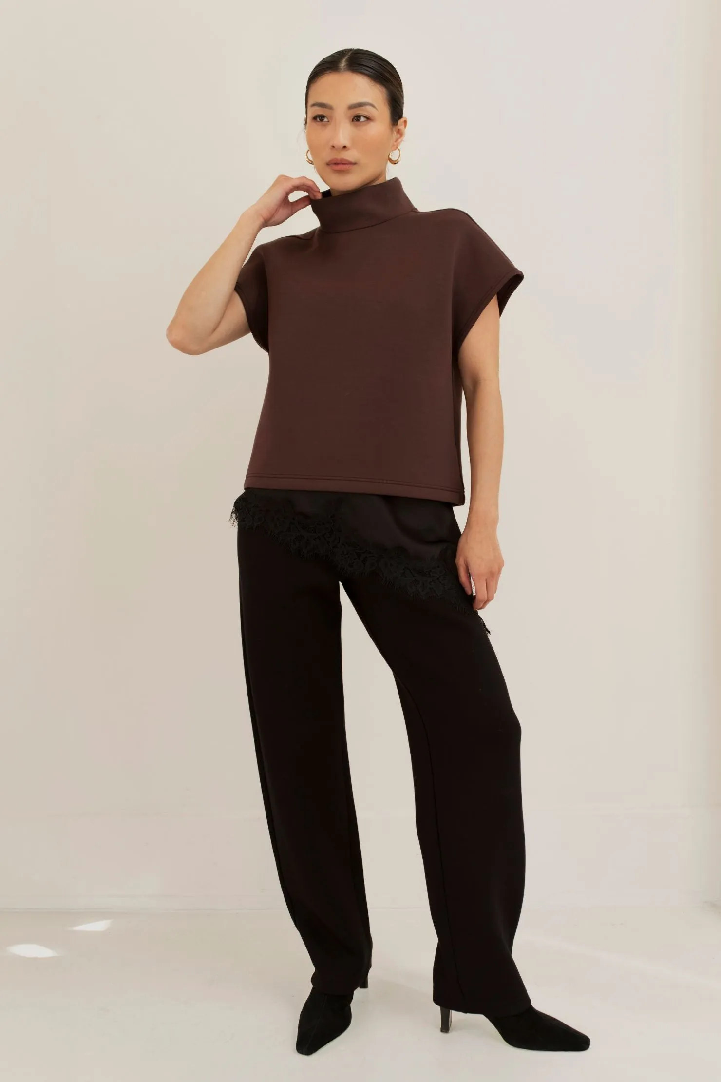 Lani Top - Chocolate sold by Lezé the Label product image thumbnail 3