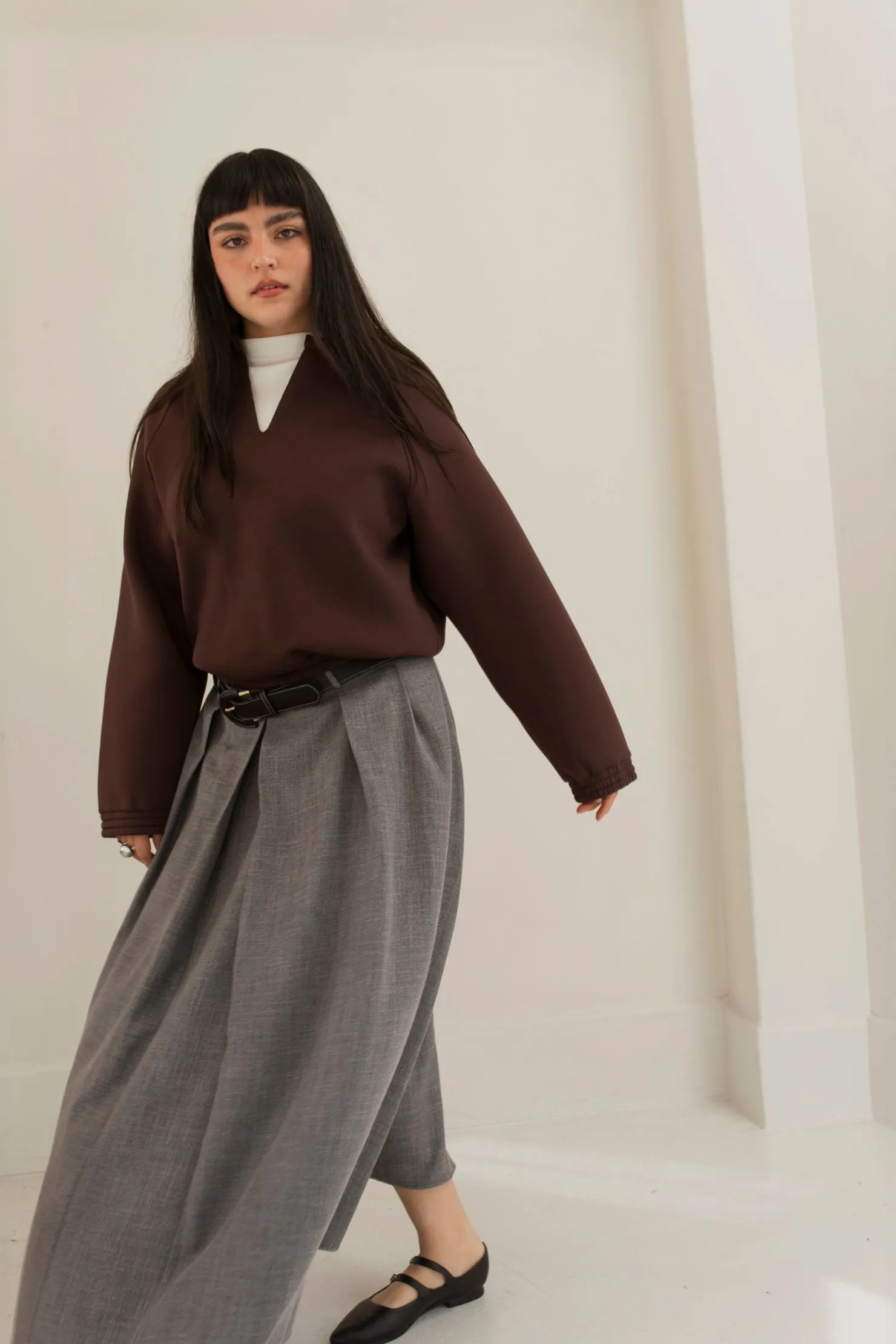 Athena Sweater - Chocolate sold by Lezé the Label product image thumbnail 4