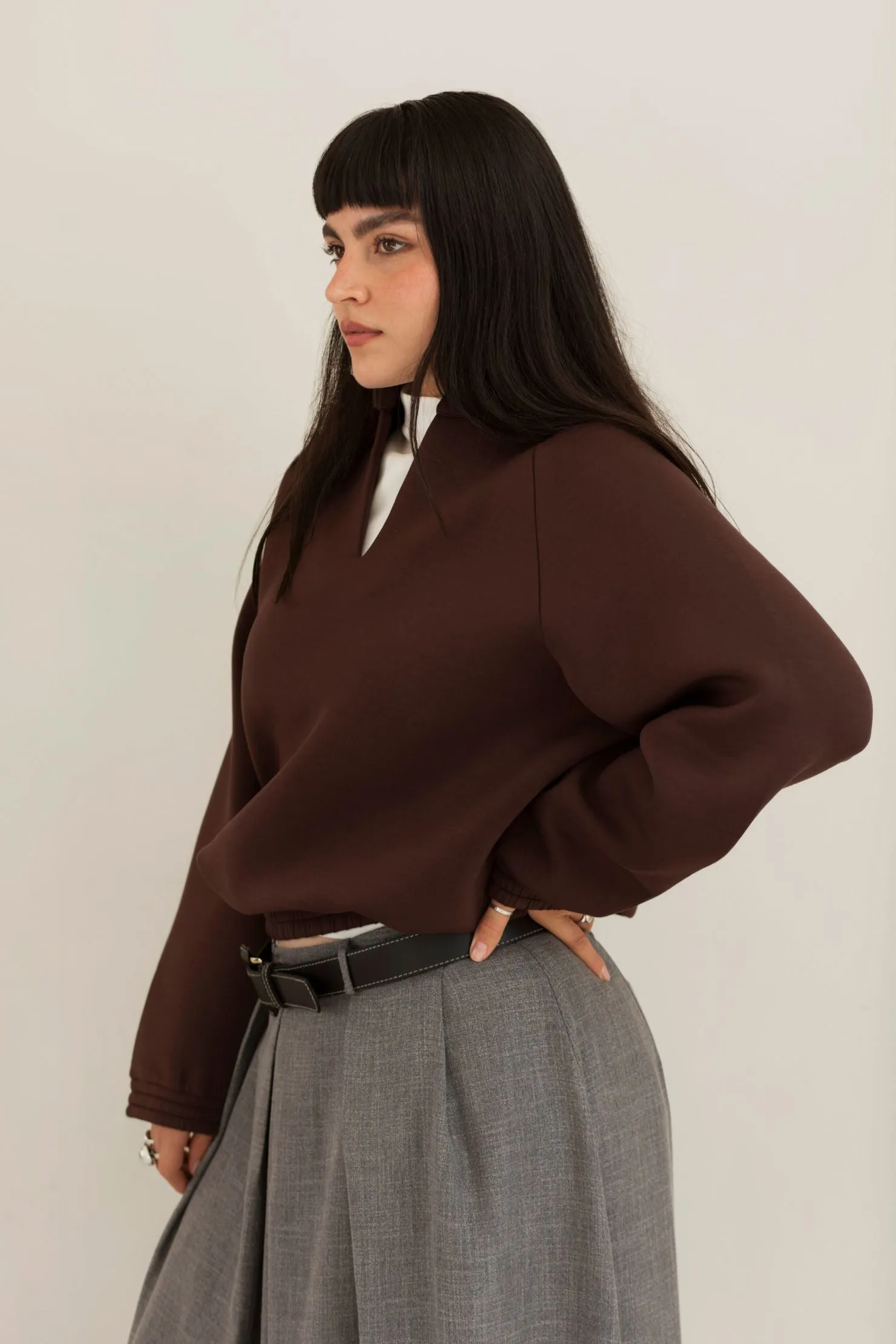 Athena Sweater - Chocolate sold by Lezé the Label product image thumbnail 2