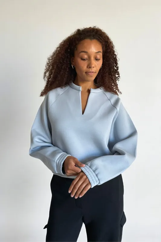 Athena Sweater - Misty Blue sold by Lezé the Label