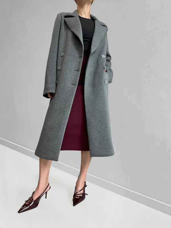 Alexandra Coat - Grey sold by Lezé the Label