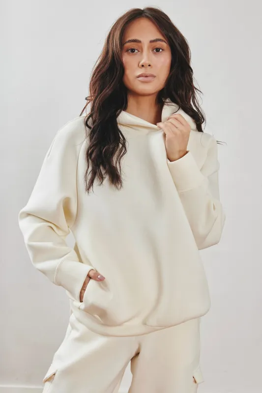 Women's Jordyn Hoodie - Chalk sold by Lezé the Label