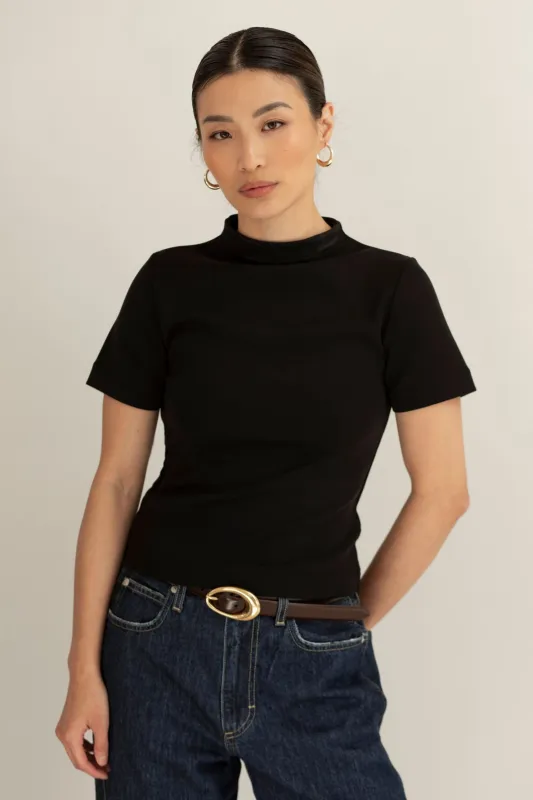 [FINAL SALE] Celine Top - Black (CLOUDLITE®) made by Lezé the Label
