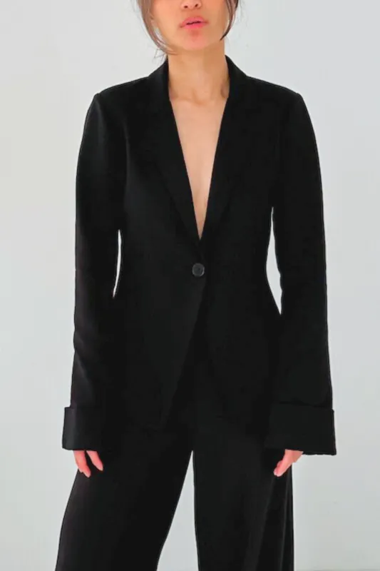 [FINAL SALE] Penelope Blazer - Black made by Lezé the Label