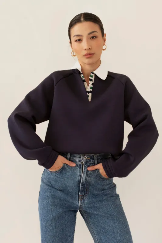[FINAL SALE] Athena Sweater - Midnight made by Lezé the Label