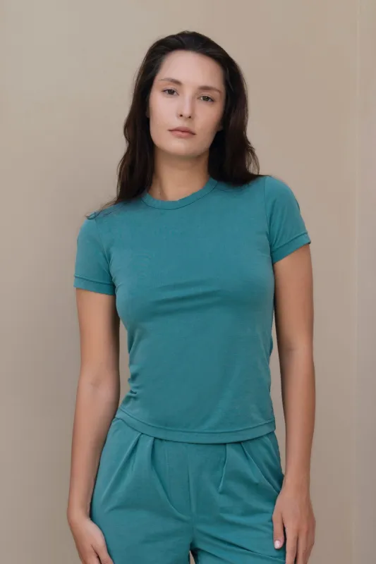 Rue T-Shirt - Teal [SALE] sold by Lezé the Label