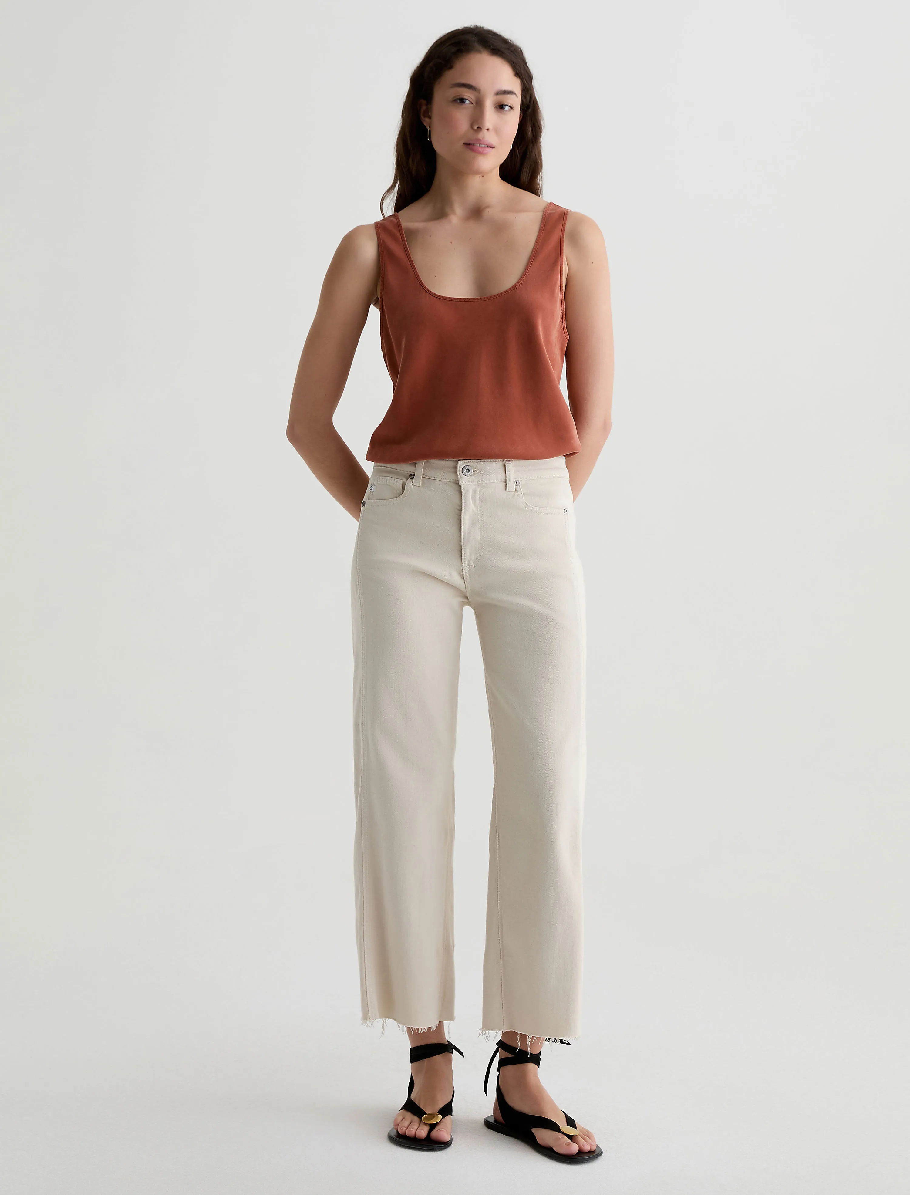 Saige Wide Leg Crop With Panel sold by Adriano Goldschmied product image thumbnail 2