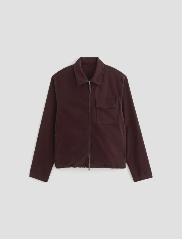 Philip Moleskin Zip Jacket sold by Adriano Goldschmied