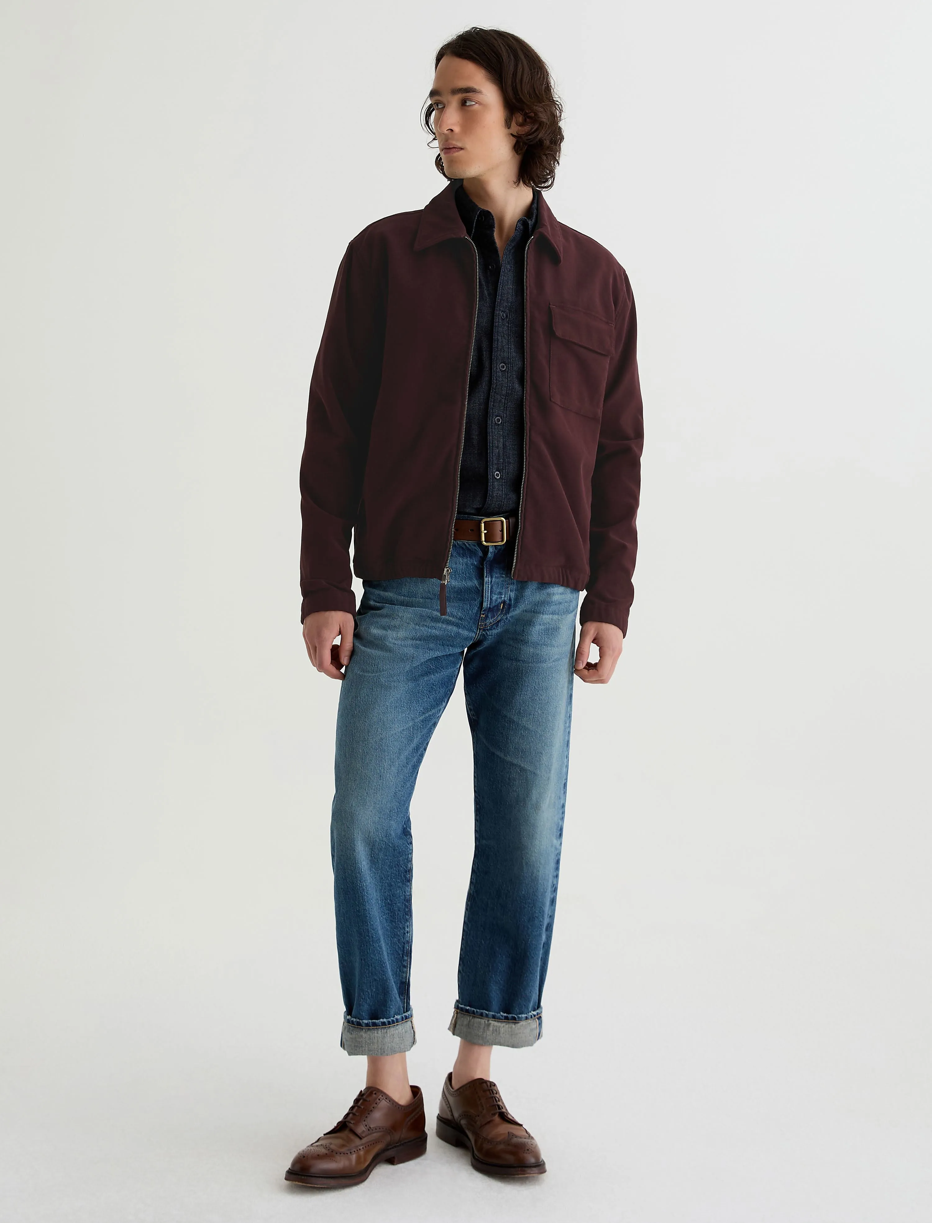 Philip Moleskin Zip Jacket sold by Adriano Goldschmied product image thumbnail 5