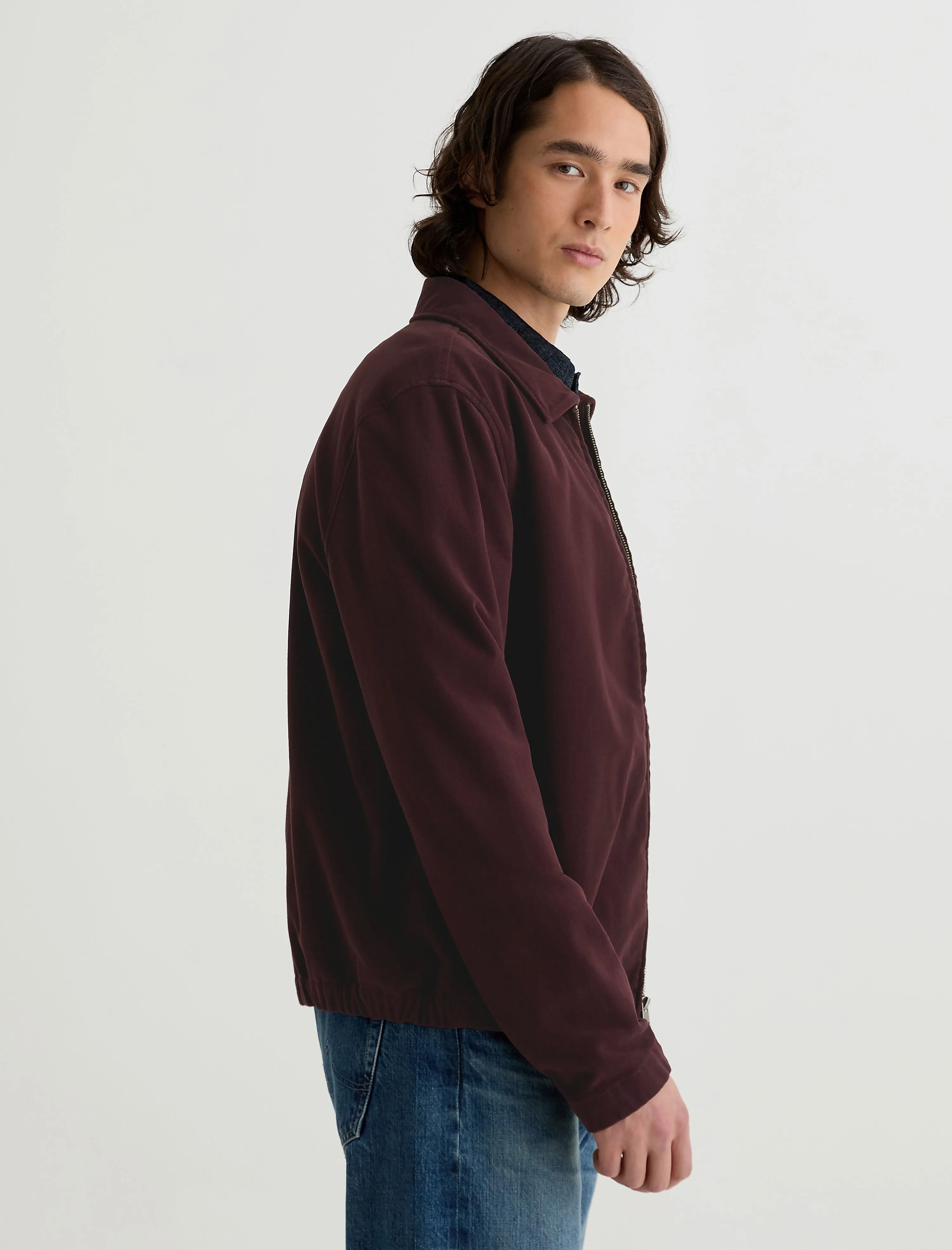 Philip Moleskin Zip Jacket sold by Adriano Goldschmied product image thumbnail 4