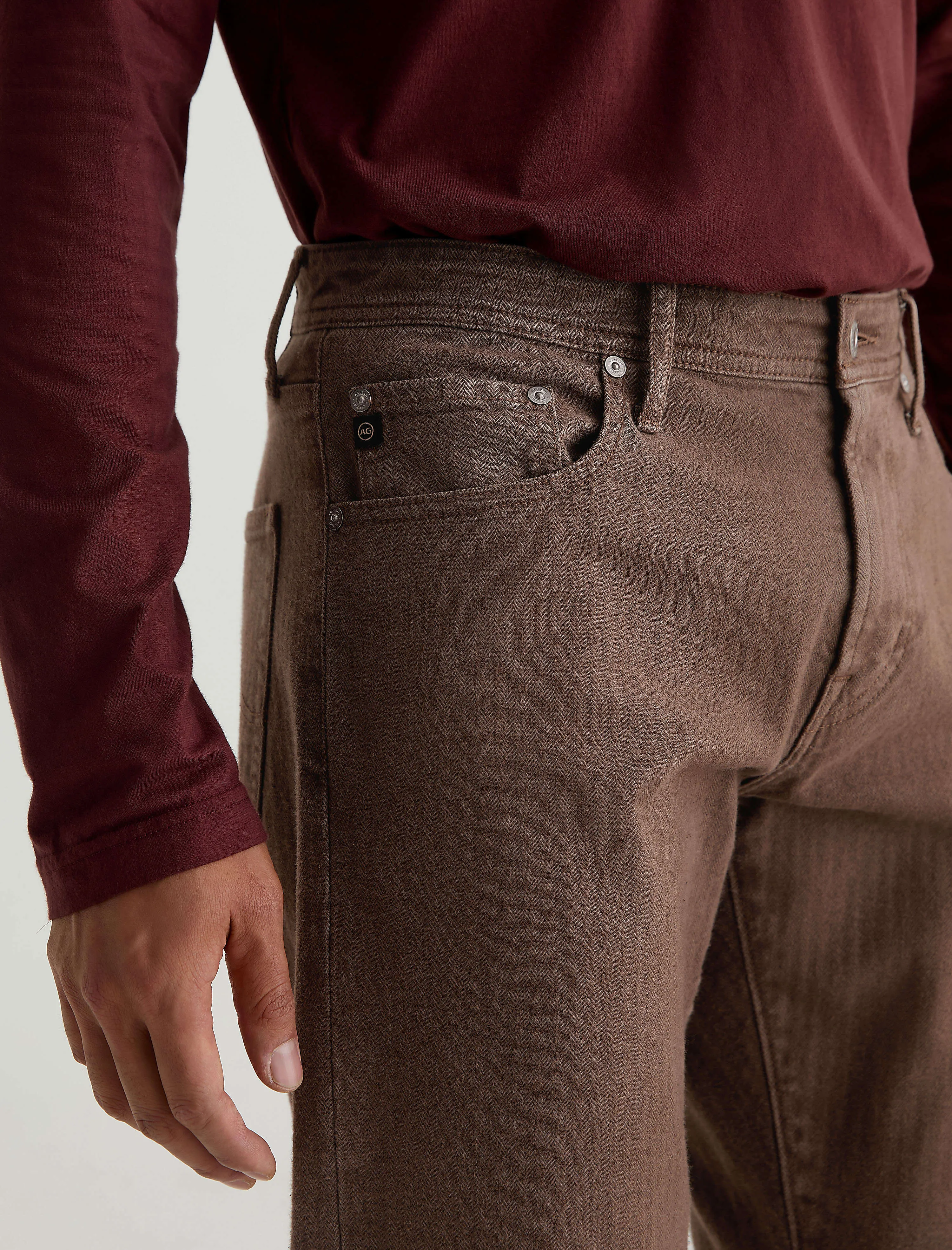 Protégé Herringbone Pant sold by Adriano Goldschmied product image thumbnail 4