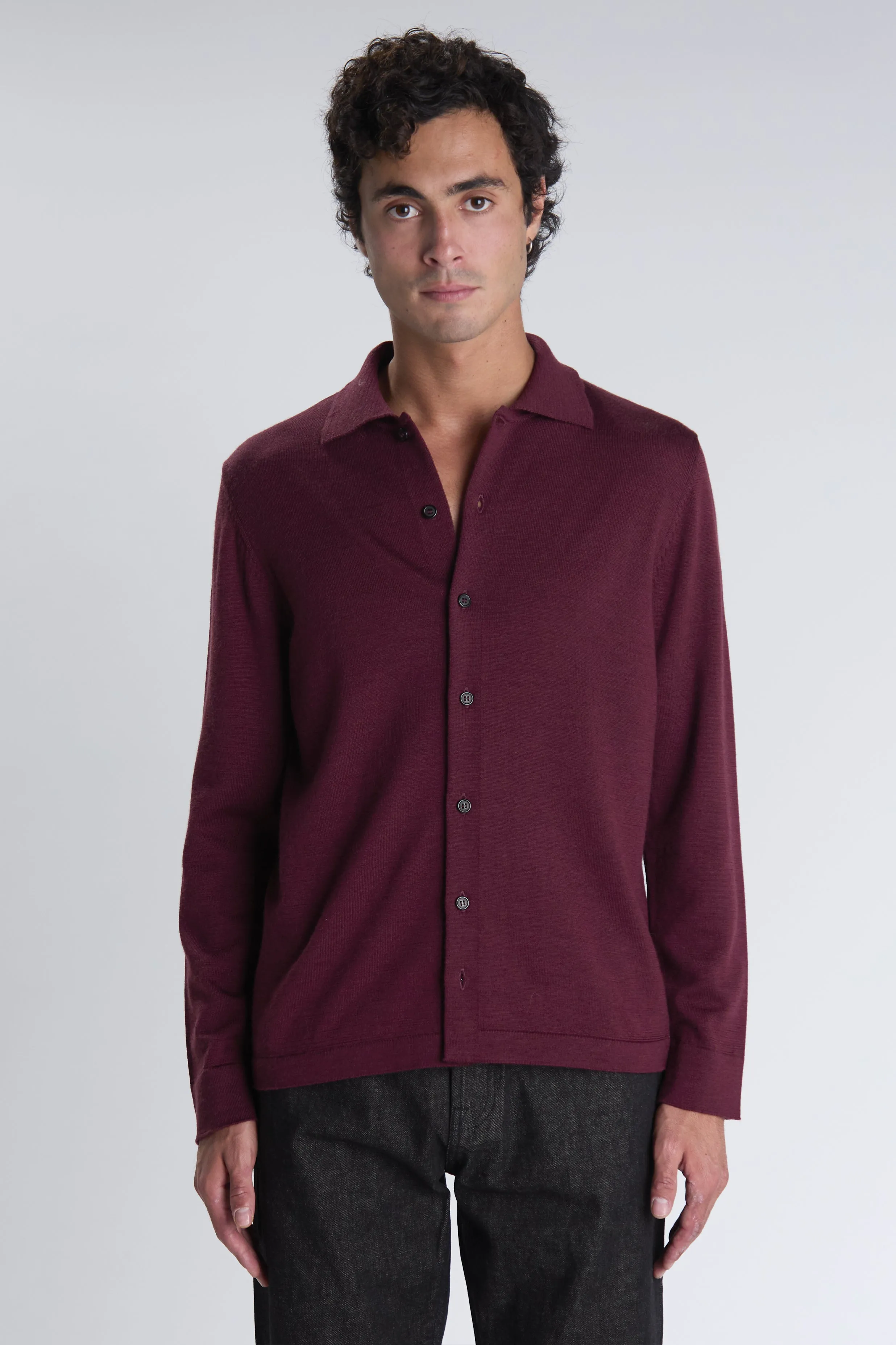Cardigan Bomera bordeaux sold by bonnegueule