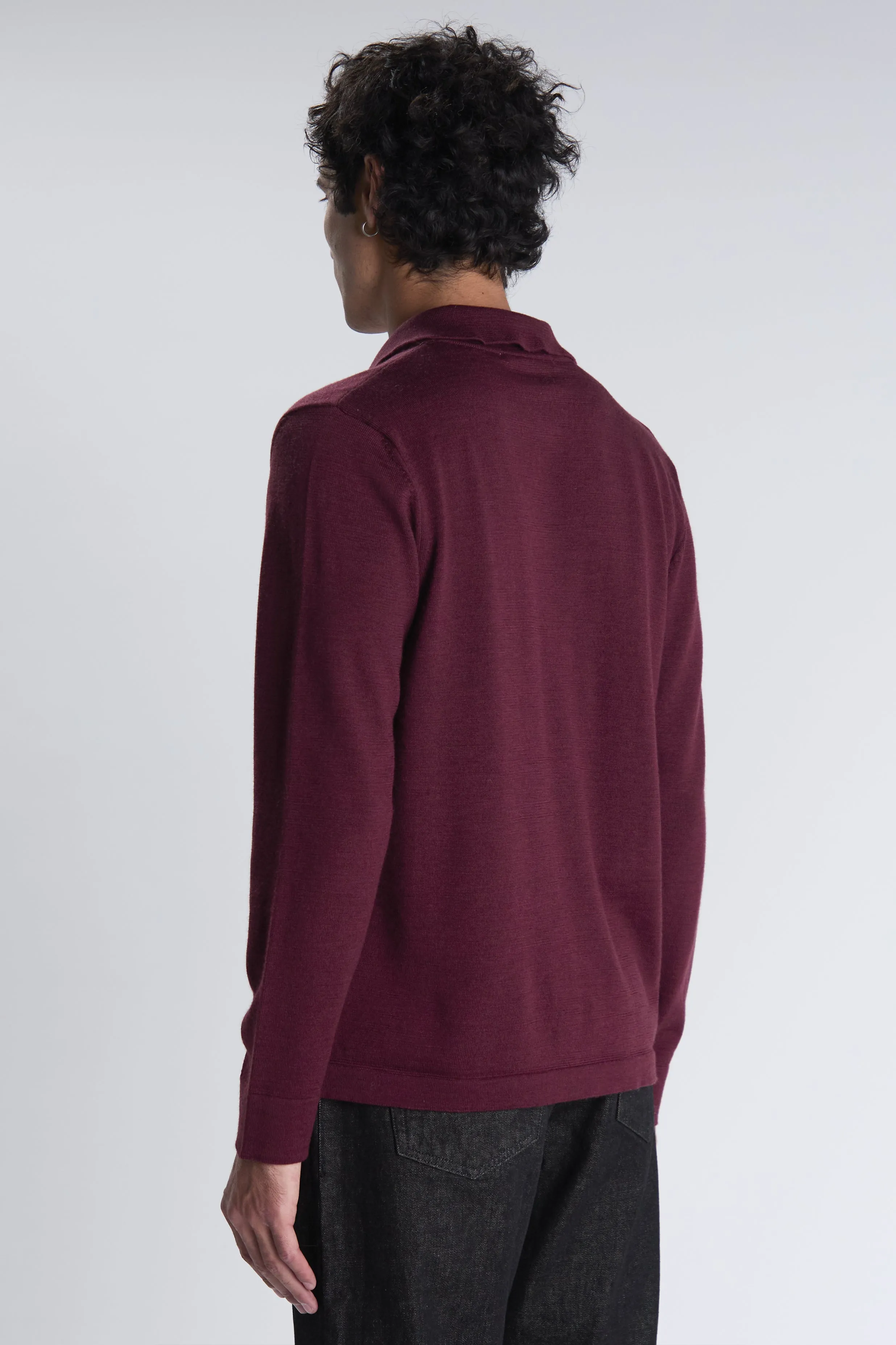 Cardigan Bomera bordeaux sold by bonnegueule product image thumbnail 4