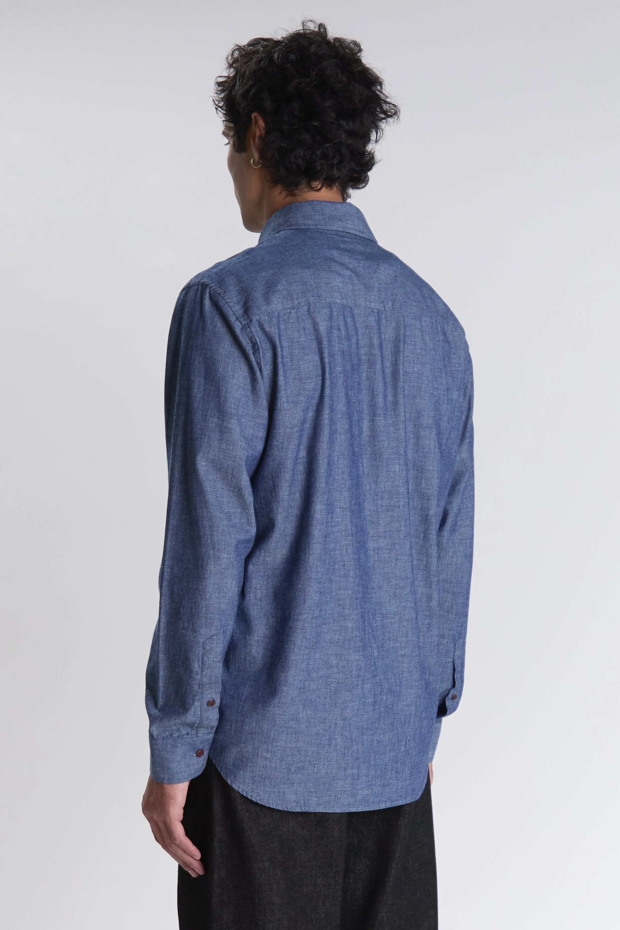Chemise Calvi indigo sold by bonnegueule product image thumbnail 4