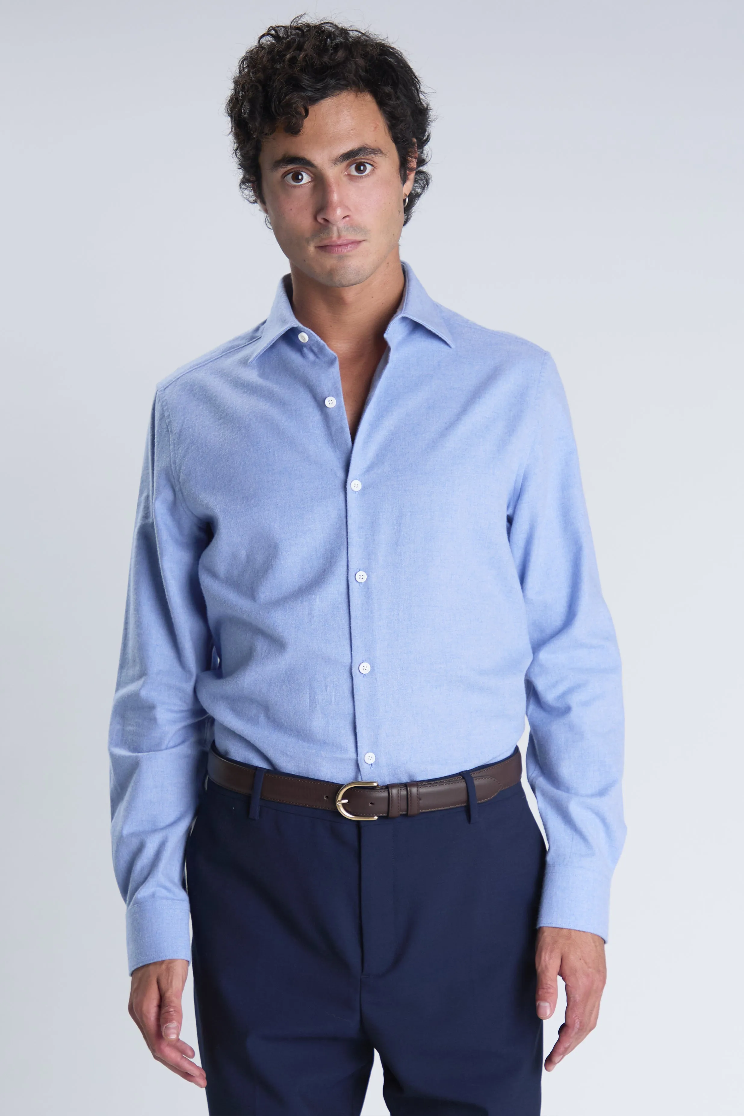 Chemise Volpaia bleu ciel sold by bonnegueule