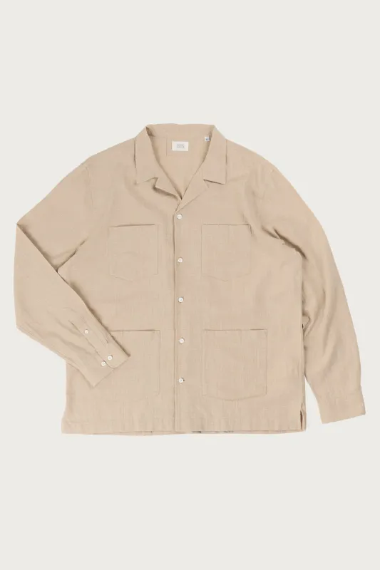 Chemise Royan beige made by bonnegueule