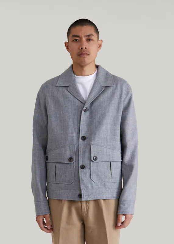 Blouson Alserio gris-bleu sold by bonnegueule