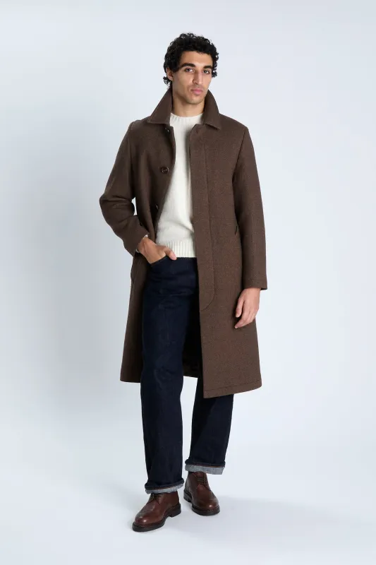 Manteau Montmartre marron made by bonnegueule