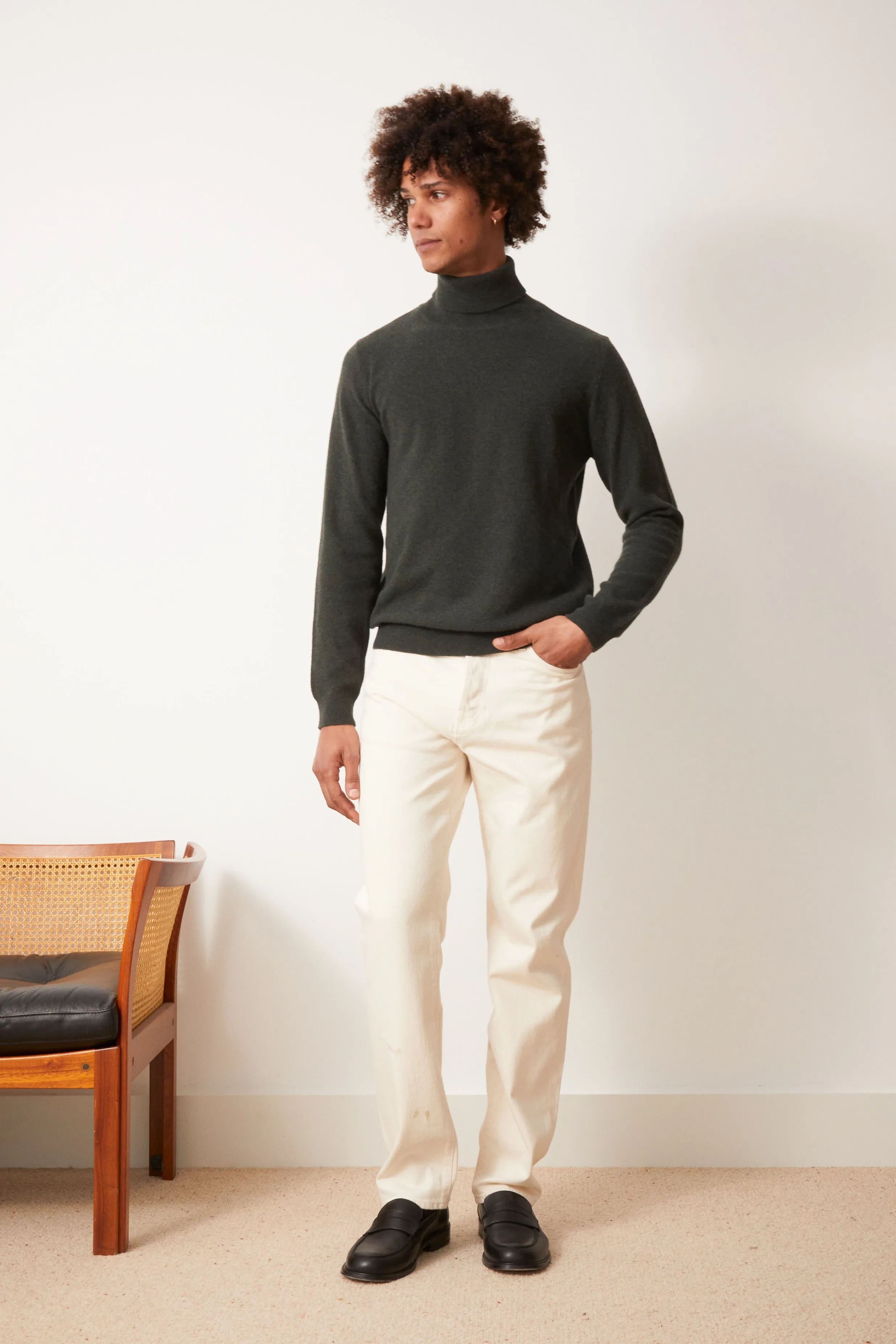 Pull Pietro vert loden sold by bonnegueule product image thumbnail 3
