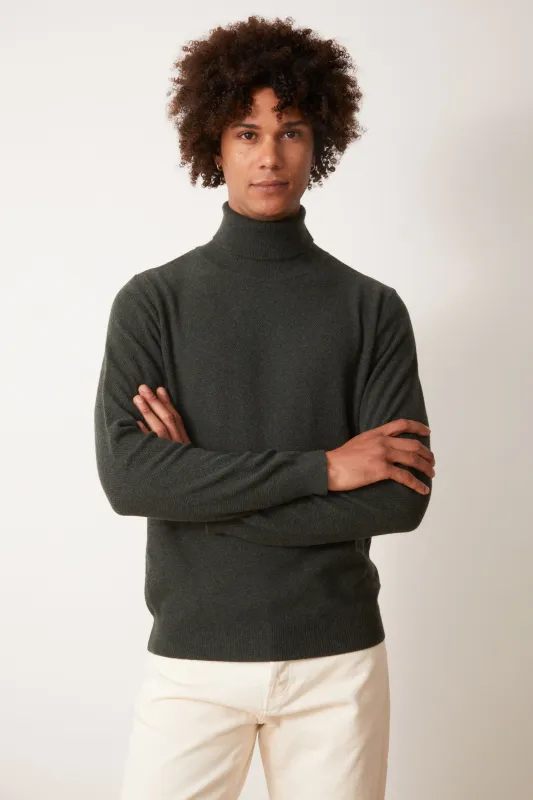 Pull Pietro vert loden sold by bonnegueule