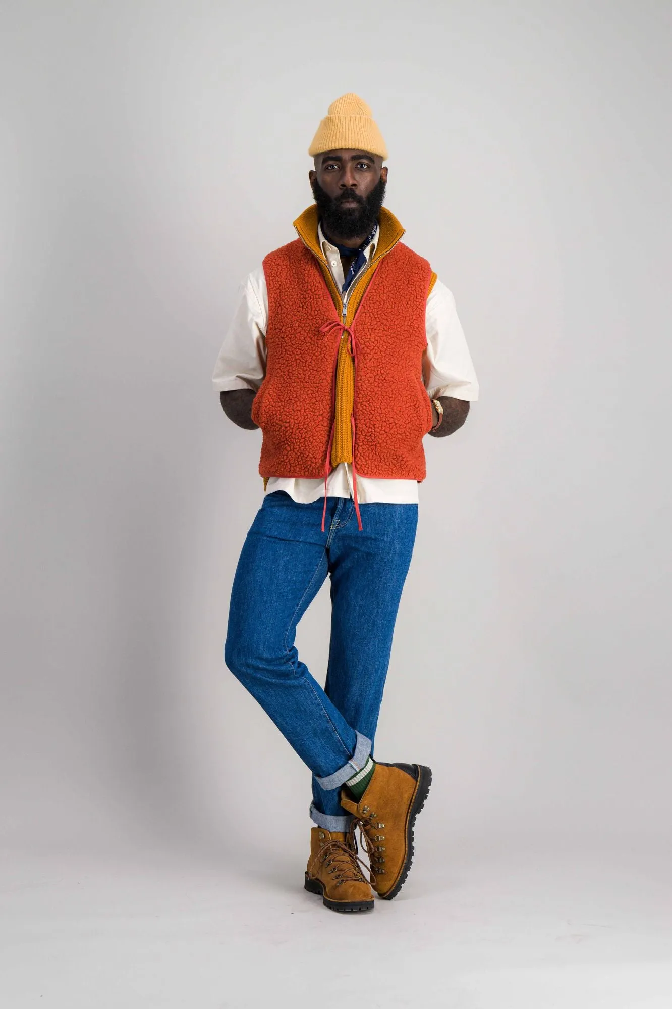Gilet sans manche Manarola orange sold by bonnegueule product image thumbnail 2