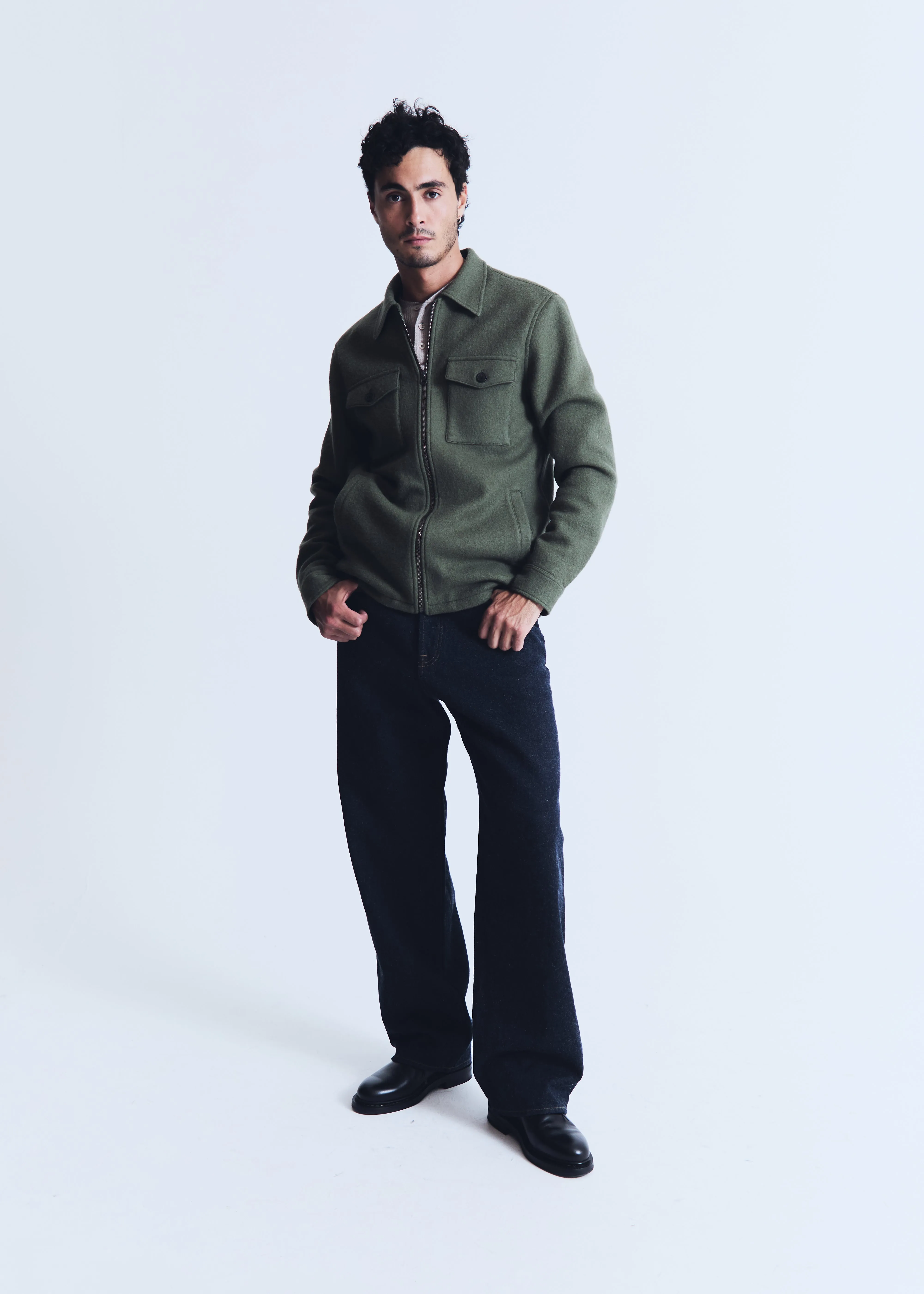 Surchemise Messina vert loden sold by bonnegueule product image thumbnail 3