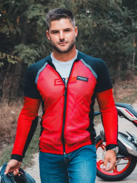 Airtex™ Armored Motorcycle Shirt - Red sold by Bohn Armor product image thumbnail 2