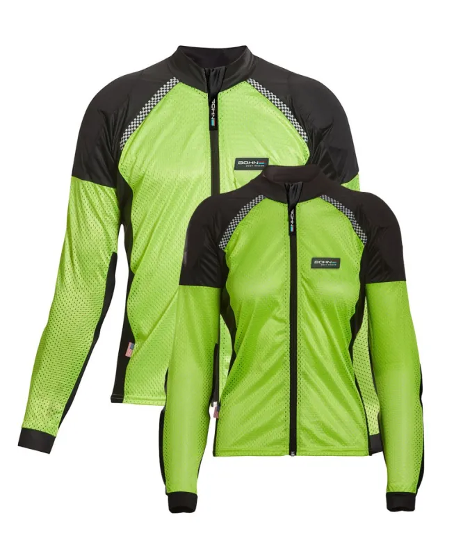 Airtex™ Mesh Armored Motorcycle Shirt - Hi-Vis Yellow made by Bohn Armor