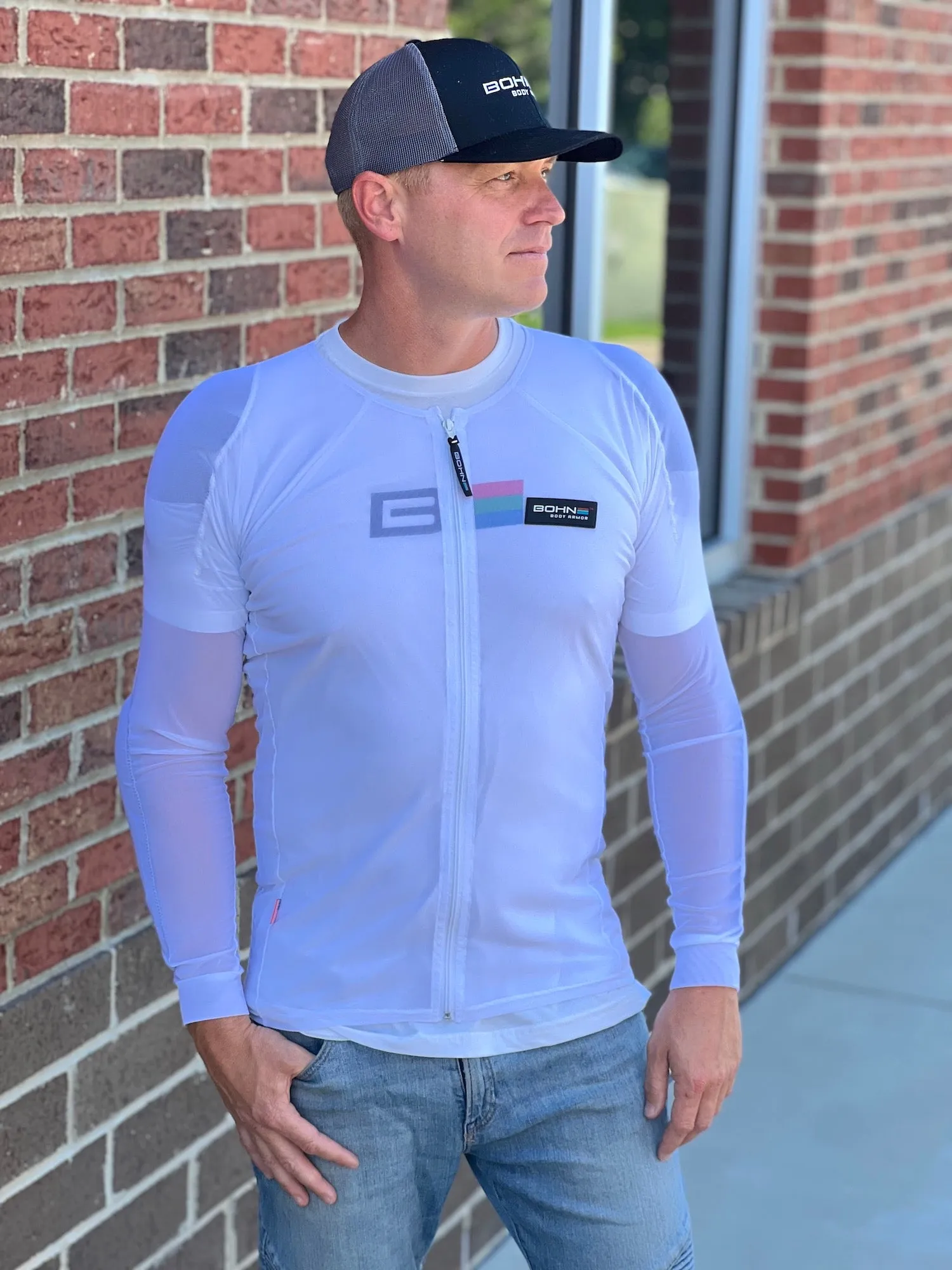 Cool-Air™ Mesh Armored Motorcycle Shirt sold by Bohn Armor product image thumbnail 4