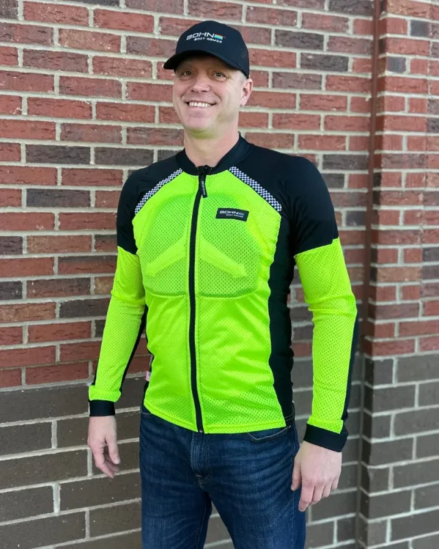Airtex™ "Adventure" Motorcycle Shirt w/ Chest Protection made by Bohn Armor