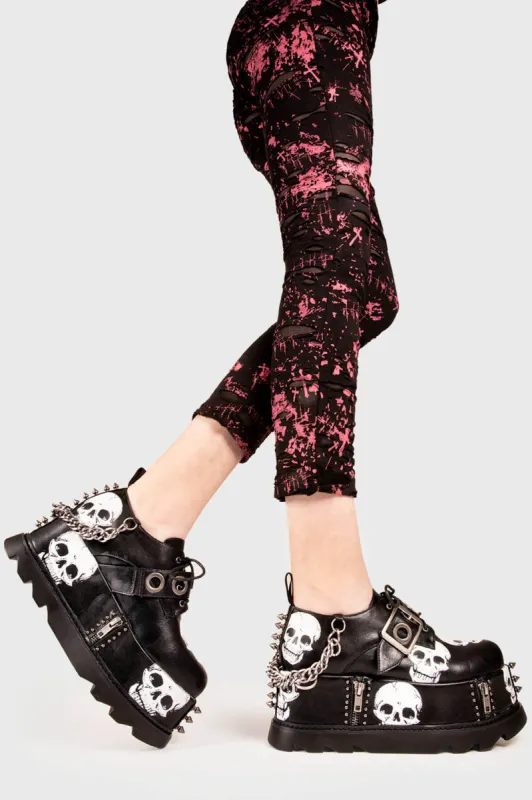 Maniac Chunky Platform Wedge Shoes sold by Lamoda