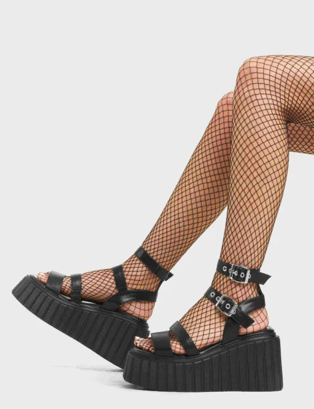 Dramatic Chunky Platform Creeper Sandals sold by Lamoda