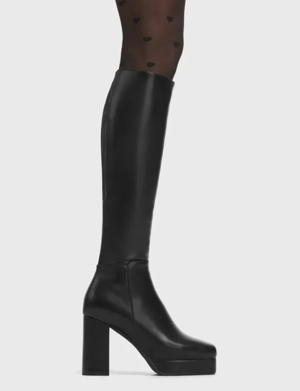 Humble Platform Knee High Boots sold by Lamoda