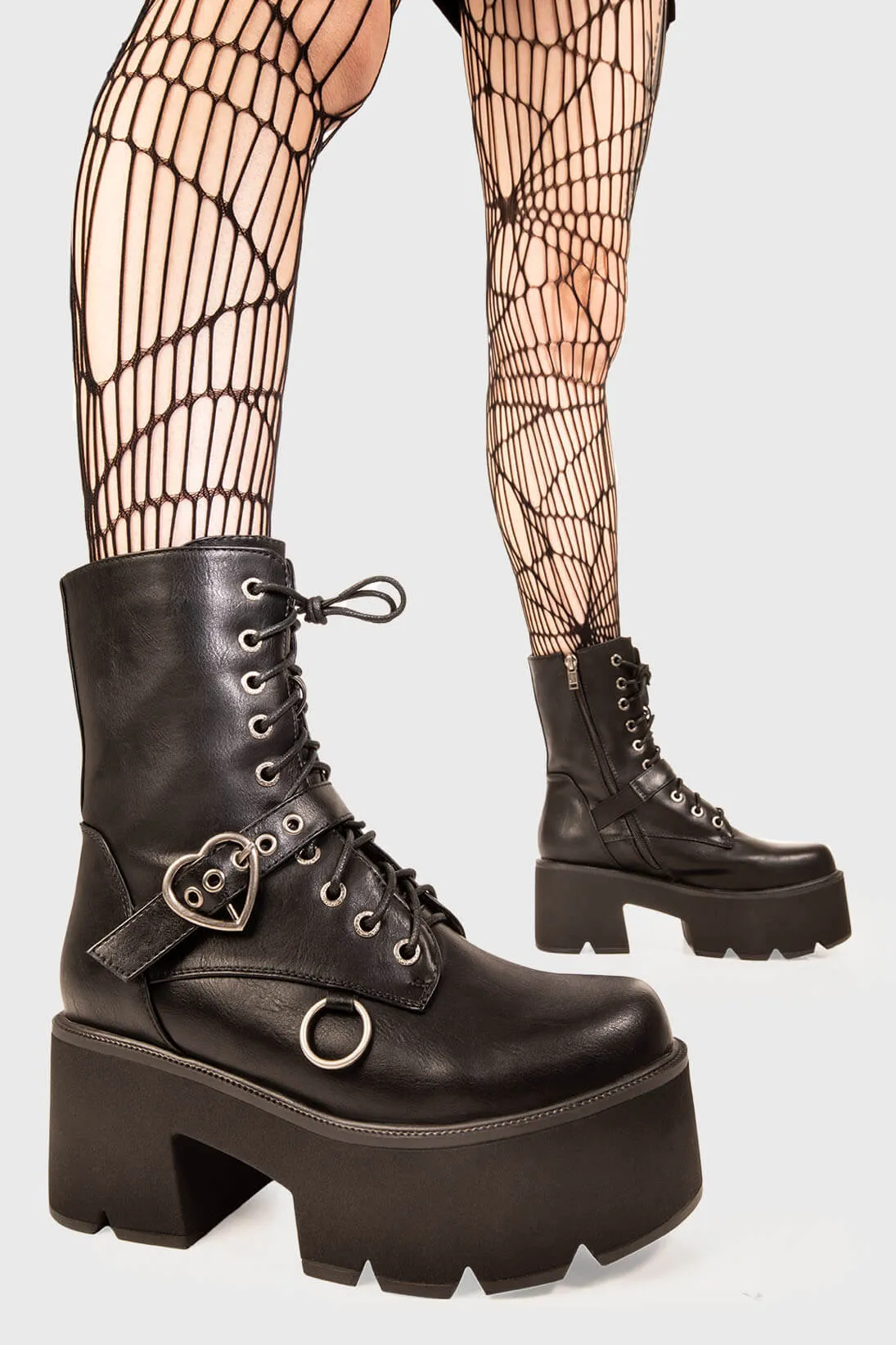 Heartless Chunky Platform Boots sold by Lamoda
