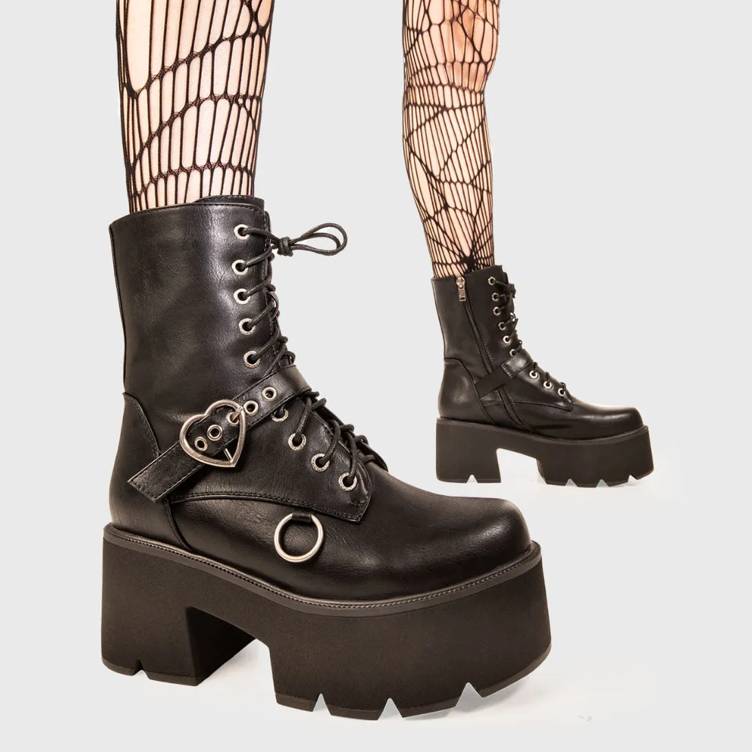 Heartless Chunky Platform Boots sold by Lamoda product image thumbnail 4