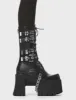 Bite My Tongue Chunky Platform Calf Boots sold by Lamoda