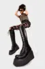 Important Chunky Creeper Platform Knee High Boots sold by Lamoda