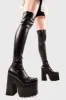 Not Ready Wide Calf Chunky Platform Thigh High Boots sold by Lamoda