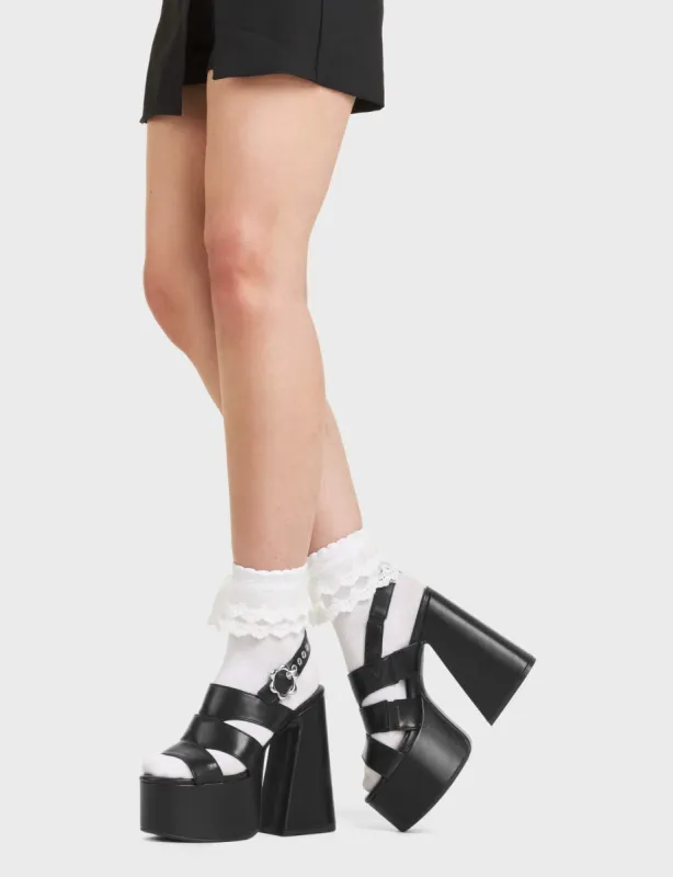 Erase You Platform Sandals sold by Lamoda