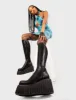 Pillow Talk Chunky Creeper Platform Knee High Boots sold by Lamoda