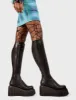 Pillow Talk Chunky Creeper Platform Knee High Boots sold by Lamoda