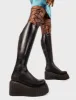Pillow Talk Chunky Creeper Platform Knee High Boots sold by Lamoda