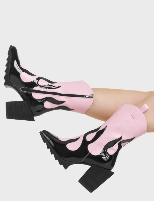 On Fire Western Ankle Boots sold by Lamoda