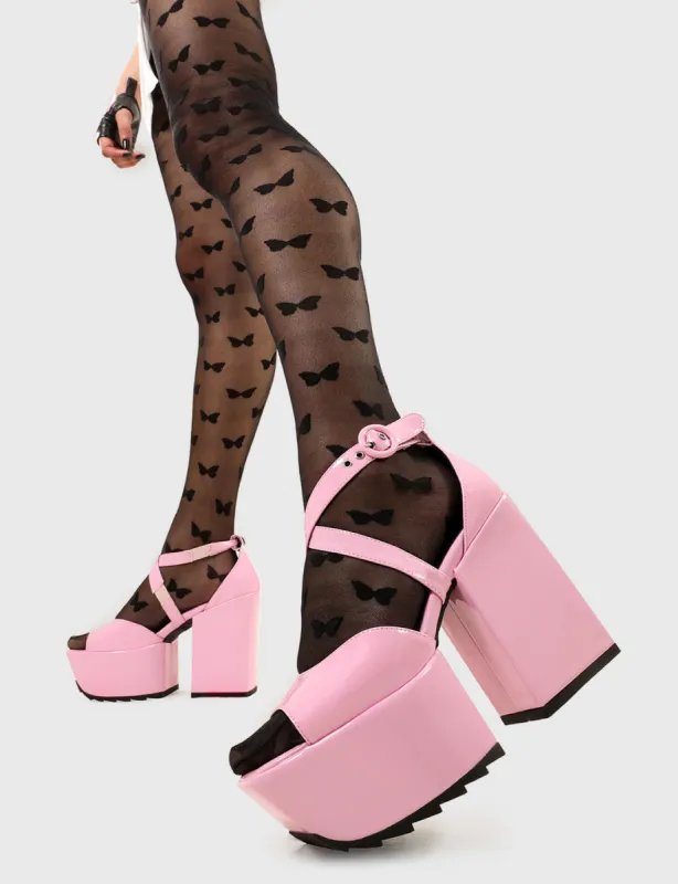Enemies Close Platform Sandals sold by Lamoda
