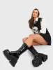 Get Paid Chunky Platform Calf Boots sold by Lamoda