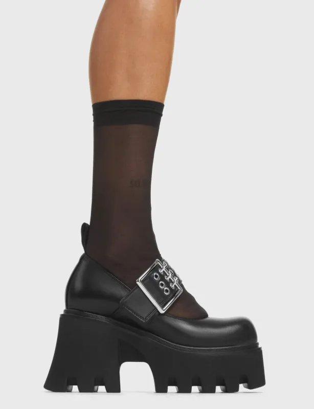 Scandal Chunky Mary Jane Shoes sold by Lamoda