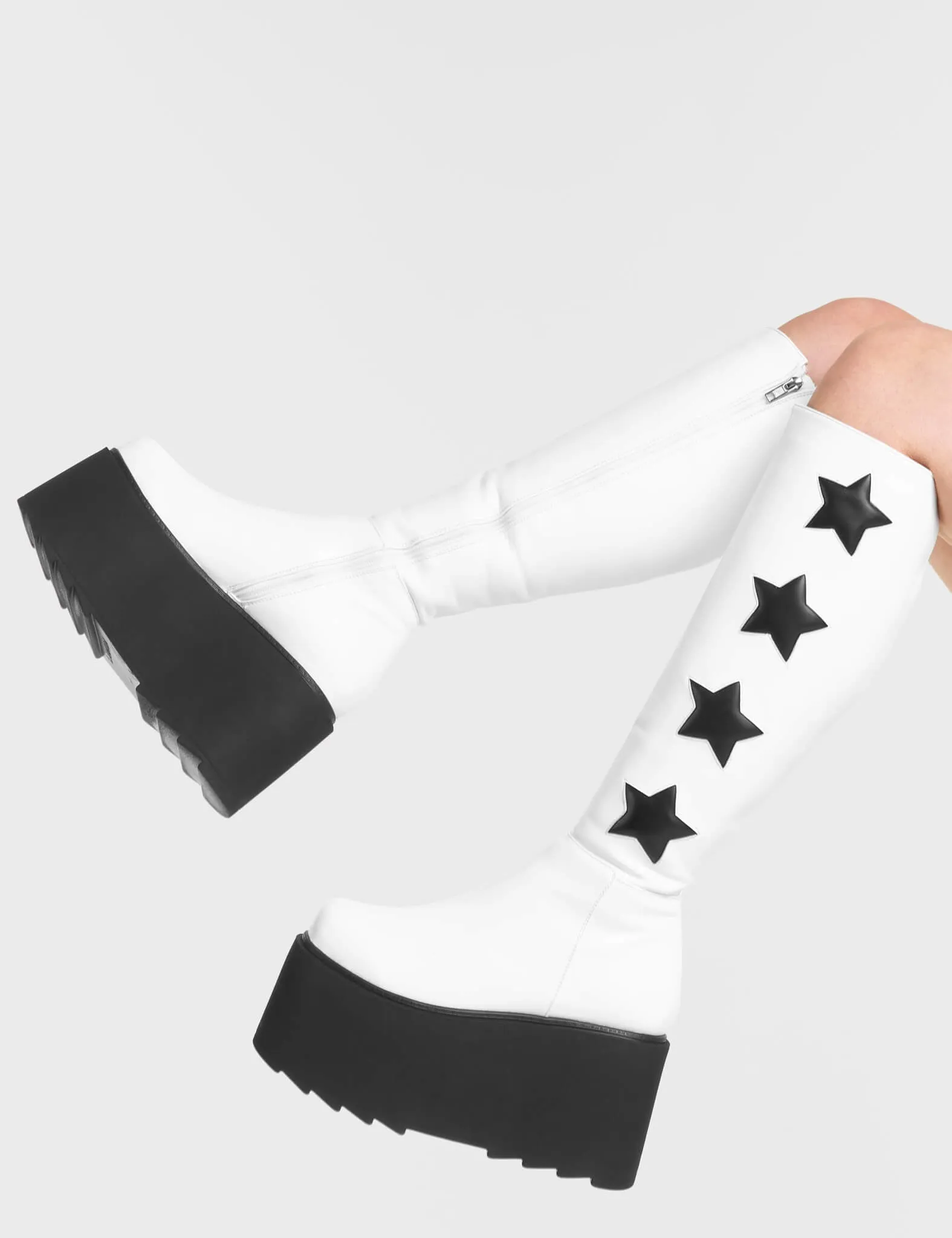 Extraterrestrial Platform Knee High Boots sold by Lamoda product image thumbnail 3