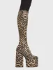 Messenger Platform Knee High Boots sold by Lamoda